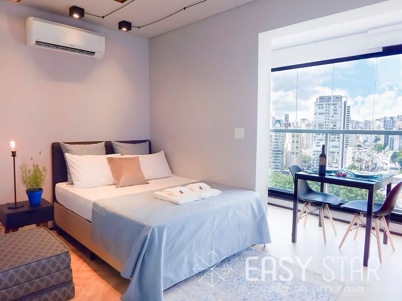 Easy Star - Studio com Vista Incrível na Vila Olímpia - KQ01