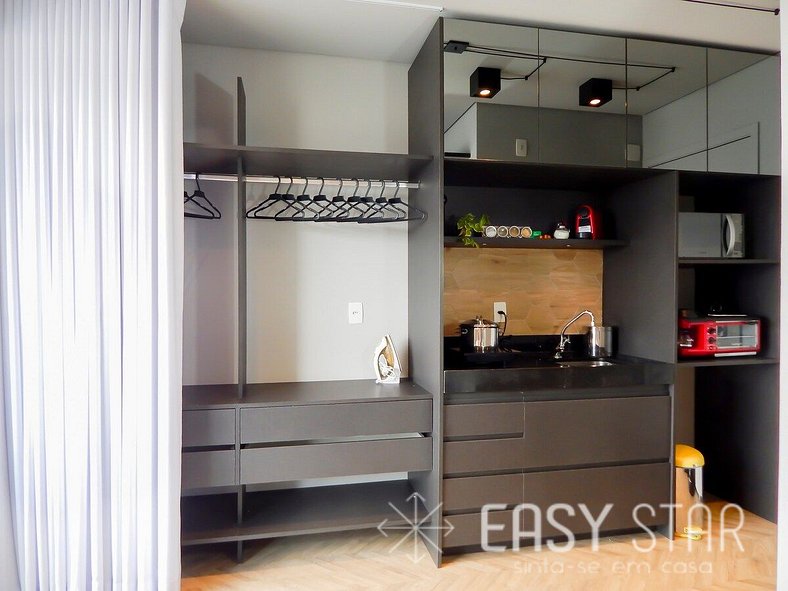 Easy Star - Studio com Vista Incrível na Vila Olímpia - KQ01