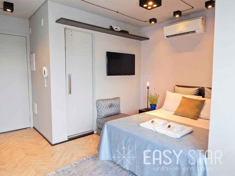 Easy Star - Studio com Vista Incrível na Vila Olímpia - KQ01