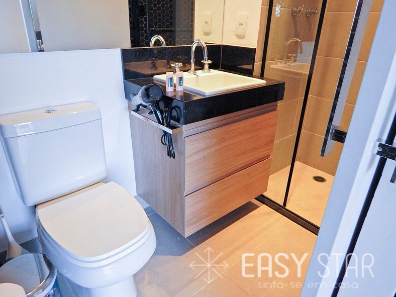 Easy Star - Studio com Vista Incrível na Vila Olímpia - KQ01