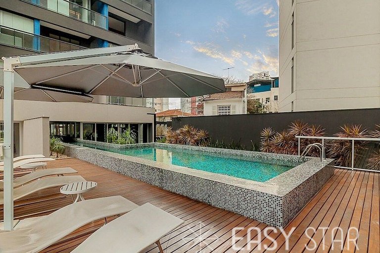 Easy Star - Studio com Vista Incrível na Vila Olímpia - KQ01